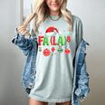 FA LA 8 Christmas Santa FA La Math Teacher Student Women's Comfort Colors T-Shirt Bay