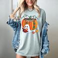 Fall Book Pumpkin Books Ghost Reading Halloween Teacher Women's Comfort Colors T-Shirt Bay Fall Book Pumpkin Books Ghost Reading Halloween Teacher Women's Comfort Colors T-Shirt Bay