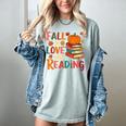 Fall In Love With Reading Autumn Thanksgiving Shirt Teacher Women's Comfort Colors T-Shirt Bay Fall In Love With Reading Autumn Thanksgiving Shirt Teacher Women's Comfort Colors T-Shirt Bay