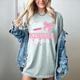 First Day Of School Teacher Girl Coquette Hello Kindergarten Women's Comfort Colors T-Shirt Bay First Day Of School Teacher Girl Coquette Hello Kindergarten Women's Comfort Colors T-Shirt Bay