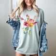 Flower American Sign Language ASL Teacher Teaching Deaf Women's Comfort Colors T-Shirt Bay Flower American Sign Language ASL Teacher Teaching Deaf Women's Comfort Colors T-Shirt Bay