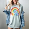 Fri-Yay Friyay Rainbow Colors Teacher Childrens Fun Designs Women's Comfort Colors T-Shirt Bay Fri-Yay Friyay Rainbow Colors Teacher Childrens Fun Designs Women's Comfort Colors T-Shirt Bay