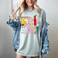 Fri-Yay Happy Friday Lovers Teacher Weekend Women Women's Comfort Colors T-Shirt Bay Fri-Yay Happy Friday Lovers Teacher Weekend Women Women's Comfort Colors T-Shirt Bay
