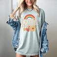 Future Teacher Kids Youth Girls Rainbow Pre-k Kindergarten Women's Comfort Colors T-Shirt Bay Future Teacher Kids Youth Girls Rainbow Pre-k Kindergarten Women's Comfort Colors T-Shirt Bay