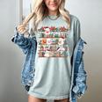 Ghost Christmas Reading Book Lover Library Christmas Teacher Women's Comfort Colors T-Shirt Bay Ghost Christmas Reading Book Lover Library Christmas Teacher Women's Comfort Colors T-Shirt Bay