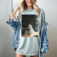 Ghost Library Halloween Book Reading Books Lover Teacher Women's Comfort Colors T-Shirt Bay Ghost Library Halloween Book Reading Books Lover Teacher Women's Comfort Colors T-Shirt Bay