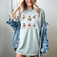 Ghost Reading Books Teacher Halloween Librarian Cute Boook Women's Comfort Colors T-Shirt Bay
