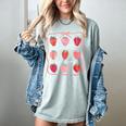 Groovy Kindergarten Is My Jam Strawberry Kinder Team Teacher Women's Comfort Colors T-Shirt Bay