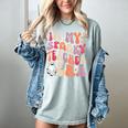 Groovy In My Spooky Teacher Era Halloween Party Boo Women's Comfort Colors T-Shirt Bay