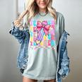 Groovy Teacher Cute Coquette Bow Flower Retro Back To School Women's Comfort Colors T-Shirt Bay