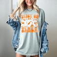 Groovy Teacher Halloween Trick Or Teach Ghost Men Women Kids Women's Comfort Colors T-Shirt Bay Groovy Teacher Halloween Trick Or Teach Ghost Men Women Kids Women's Comfort Colors T-Shirt Bay