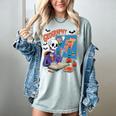 Halloween Skeleton Geography Teacher Pumpkin Bats Classroom Women's Comfort Colors T-Shirt Bay Halloween Skeleton Geography Teacher Pumpkin Bats Classroom Women's Comfort Colors T-Shirt Bay