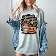 Halloween Teacher Phonemes Graphemes Caffeine Coffee Lover Women's Comfort Colors T-Shirt Bay Halloween Teacher Phonemes Graphemes Caffeine Coffee Lover Women's Comfort Colors T-Shirt Bay
