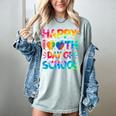 Happy 100th Day Of School Teacher Student 100 Days Tie Dye Men Women Kids Women's Comfort Colors T-Shirt Bay