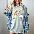 Happy 50th Days Of School Rainbow Teacher 50 Days Smarter Women's Comfort Colors T-Shirt Bay Happy 50th Days Of School Rainbow Teacher 50 Days Smarter Women's Comfort Colors T-Shirt Bay