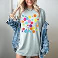 Happy Dot Day Colorful Polka Dot Art Teacher Student Kids Women's Comfort Colors T-Shirt Bay