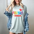 Happy Fri-Yay Friday Lovers Fun Teacher Life Weekend Women's Comfort Colors T-Shirt Bay Happy Fri-Yay Friday Lovers Fun Teacher Life Weekend Women's Comfort Colors T-Shirt Bay