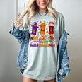 Happy Hallothanksmas Halloween Thanksgiving Pencils Teachers Women's Comfort Colors T-Shirt Bay Happy Hallothanksmas Halloween Thanksgiving Pencils Teachers Women's Comfort Colors T-Shirt Bay