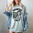 Haunted 67 Skeleton Math Teacher Halloween Costume Math Pun Women's Comfort Colors T-Shirt Bay