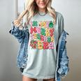 In My Holly Xmas Jolly Teacher Era Teacher Vibes Christmas Women's Comfort Colors T-Shirt Bay In My Holly Xmas Jolly Teacher Era Teacher Vibes Christmas Women's Comfort Colors T-Shirt Bay