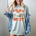 Inclusion Isn't Scary SLP Sped Teacher Halloween Women's Comfort Colors T-Shirt Bay