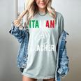 Italian Teacher Italy Italia Back To School First Day Women's Comfort Colors T-Shirt Bay Italian Teacher Italy Italia Back To School First Day Women's Comfort Colors T-Shirt Bay