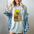 Kawaii Cats Lover Coffee Books Teacher Librarian Cat Women's Comfort Colors T-Shirt Bay