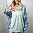 Kinder Crew Kindergarten Teacher 1st Day Of School Women's Comfort Colors T-Shirt Bay