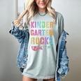 KINDERGARTEN ROCKS Teacher Crew Rock Star Kinder Team Women's Comfort Colors T-Shirt Bay KINDERGARTEN ROCKS Teacher Crew Rock Star Kinder Team Women's Comfort Colors T-Shirt Bay