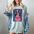 La Maestra Halloween Mexican Bingo Card Teacher Lottery Card Women's Comfort Colors T-Shirt Bay