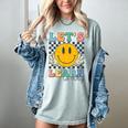 Let's Learn Today Smile Face Back To School For Teacher Kids Women's Comfort Colors T-Shirt Bay