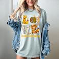 LOVE 3rd Grade Pumpkin Teacher Student Halloween Costume Women's Comfort Colors T-Shirt Bay LOVE 3rd Grade Pumpkin Teacher Student Halloween Costume Women's Comfort Colors T-Shirt Bay