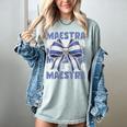 Maestra El Salvador Coquette Bow Hispanic Spanish Teacher Women's Comfort Colors T-Shirt Bay