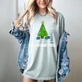Math Geometry Christmas Tree Geometree Teacher Women's Comfort Colors T-Shirt Bay