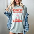 Math Teachers Love Brains Scary Halloween Men Women Women's Comfort Colors T-Shirt Bay