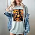 Mona Lisa Pumpkin Halloween Art Teacher Witchy Women Kids Women's Comfort Colors T-Shirt Bay Mona Lisa Pumpkin Halloween Art Teacher Witchy Women Kids Women's Comfort Colors T-Shirt Bay
