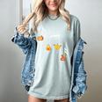 Music Note Pumpkin Fall Music Teacher Halloween Costume Women's Comfort Colors T-Shirt Bay