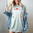 Be Nice Teacher Santa Watching Xmas School Students For Men Women Women's Comfort Colors T-Shirt Bay