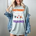 Nothing Scares Me I'm A Pre-K Teacher Halloween Ghosts Women's Comfort Colors T-Shirt Bay