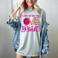 In October We Wear Pink Love Teacher Breast Cancer Awareness Women's Comfort Colors T-Shirt Bay