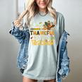 One Thankful 4th Grade Teacher Turkey Leopard Thanksgiving Women's Comfort Colors T-Shirt Bay One Thankful 4th Grade Teacher Turkey Leopard Thanksgiving Women's Comfort Colors T-Shirt Bay