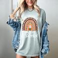 One Thankful Math Teacher Leopard Rainbow Thanksgiving Women's Comfort Colors T-Shirt Bay One Thankful Math Teacher Leopard Rainbow Thanksgiving Women's Comfort Colors T-Shirt Bay