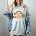 One Thankful Teacher Thanksgiving Rainbow Leopard Fall Women's Comfort Colors T-Shirt Bay One Thankful Teacher Thanksgiving Rainbow Leopard Fall Women's Comfort Colors T-Shirt Bay