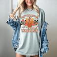 One Thankful Teacher Thanksgiving Retro Groovy Fall Teachers Women's Comfort Colors T-Shirt Bay One Thankful Teacher Thanksgiving Retro Groovy Fall Teachers Women's Comfort Colors T-Shirt Bay