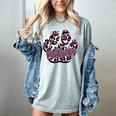 Panthers Paw Print Leopard Maroon Panther Pride Teacher Women's Comfort Colors T-Shirt Bay