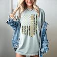 Patriotic Teacher American Flag Camouflage 4th Of July Camo Women's Comfort Colors T-Shirt Bay