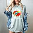PE Physical Education Teacher Superhero Power School Women's Comfort Colors T-Shirt Bay PE Physical Education Teacher Superhero Power School Women's Comfort Colors T-Shirt Bay