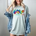 Peace Love Physical Education Tie Dye Sports PE Teacher Women's Comfort Colors T-Shirt Bay