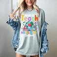 Proud To Teach Multilingual Learner ESL English Teacher Women's Comfort Colors T-Shirt Bay Proud To Teach Multilingual Learner ESL English Teacher Women's Comfort Colors T-Shirt Bay