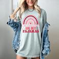 Rainbow Homeschool Mom Teacher I Go To School In My Pajamas Women's Comfort Colors T-Shirt Bay